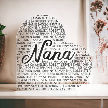 Nana Heart Acrylic - Love You This Much